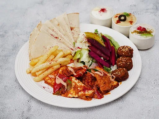 Veg mezze platter