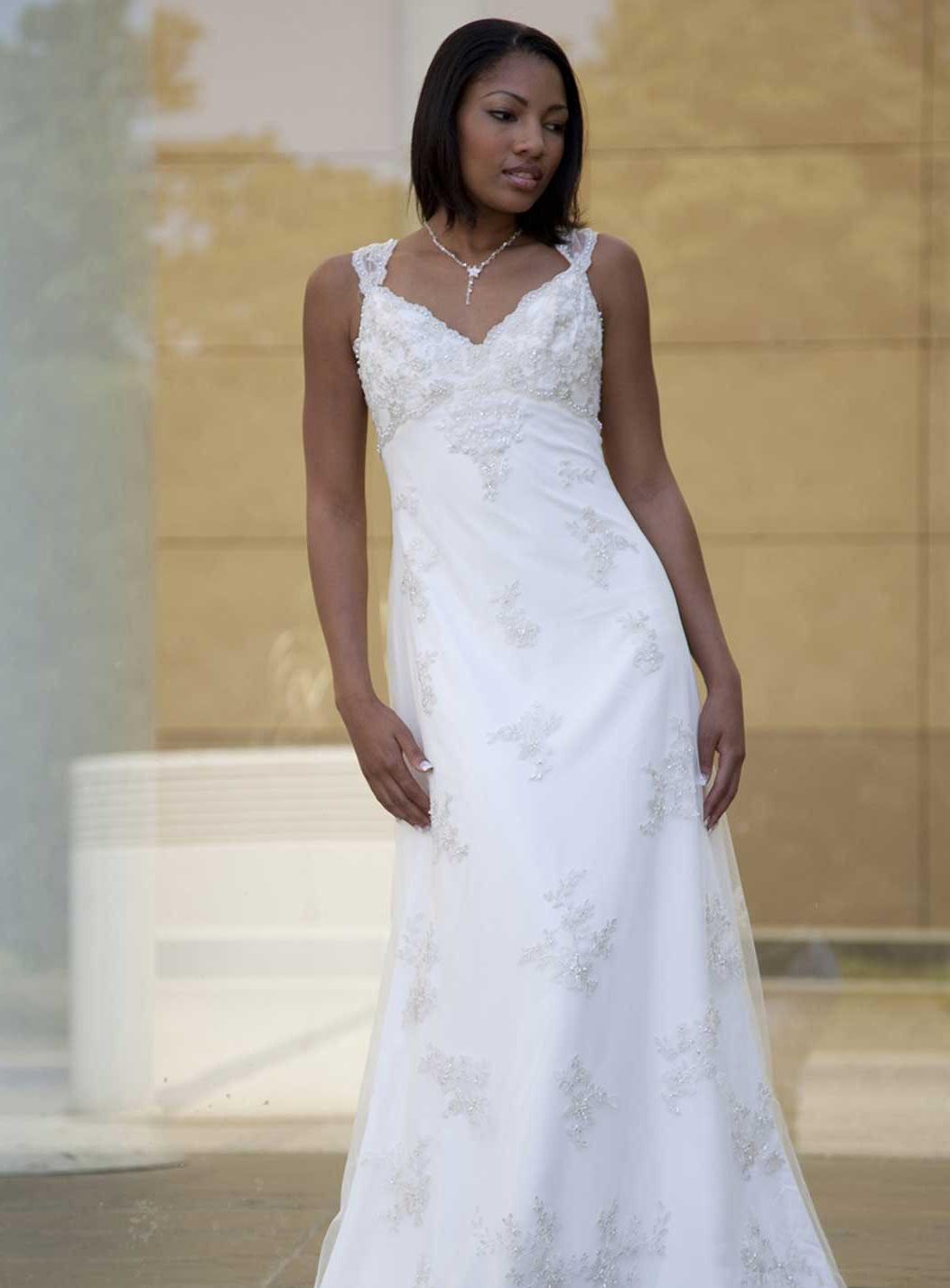 A Line wedding Gown