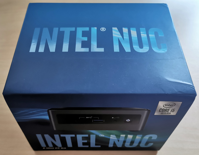 El embalaje utilizado para Intel NUC10i5FNH