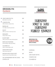 Brooklyn Central menu 1