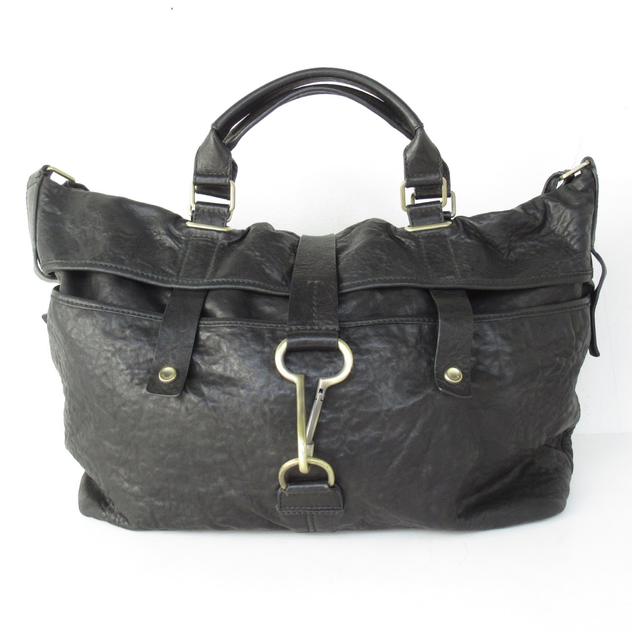 Theory Large Leather Shoulder Bag