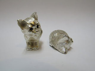 Christofle Paris Kitten Pair