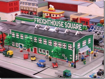 IMG_0814 Freighthouse Square on the Puget Sound Lego Train Club Layout at the WGH Show in Puyallup, Washington on November 21, 2009