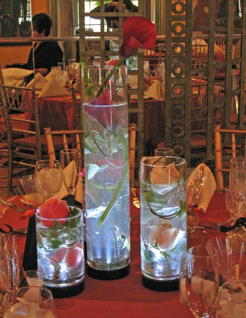 fall wedding centerpieces on a