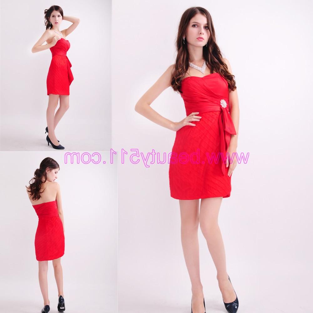 2012 Lovely Red Party Dress
