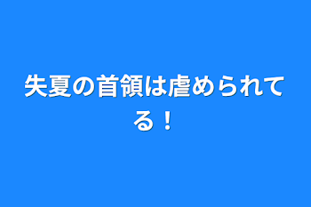 失夏の首領は虐められてる！