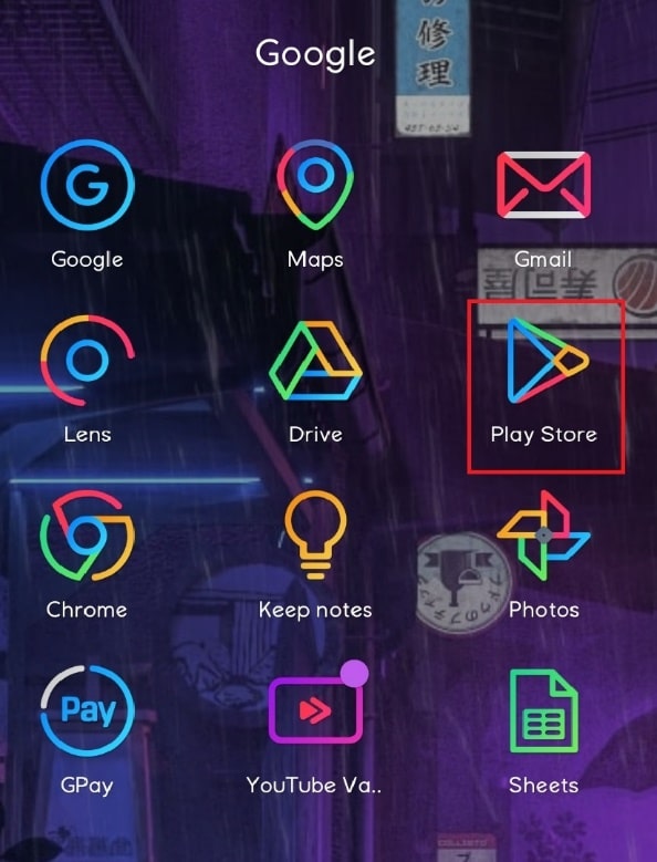 Icono de la tienda de Google Play en Android