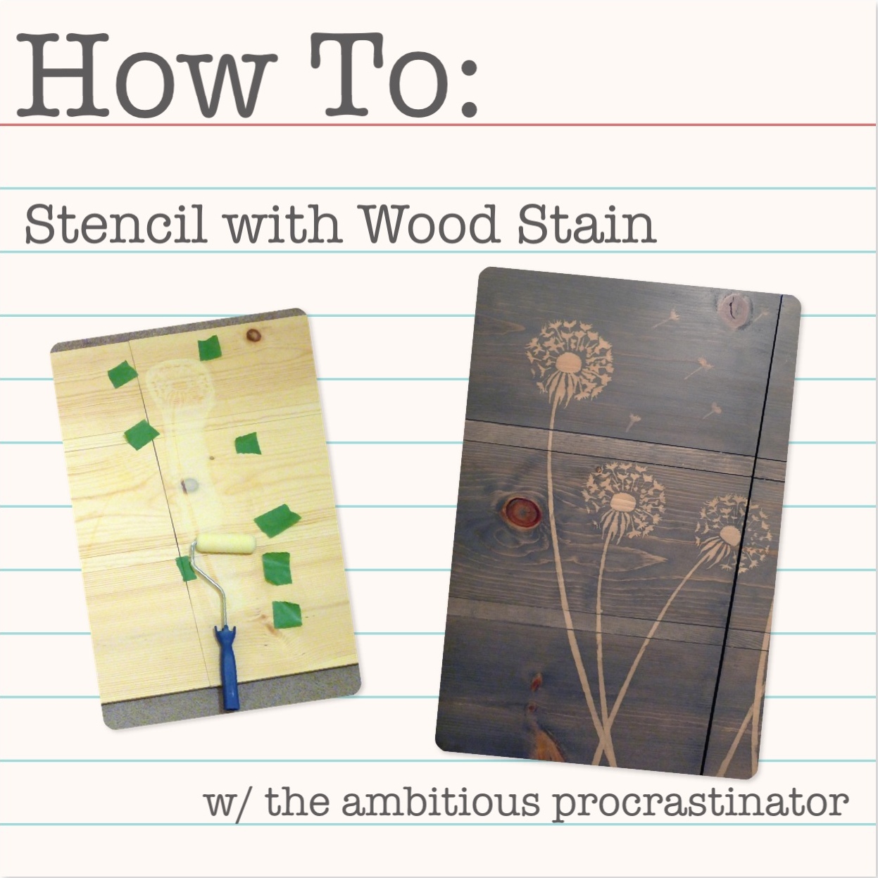 How to Stencil on Wood