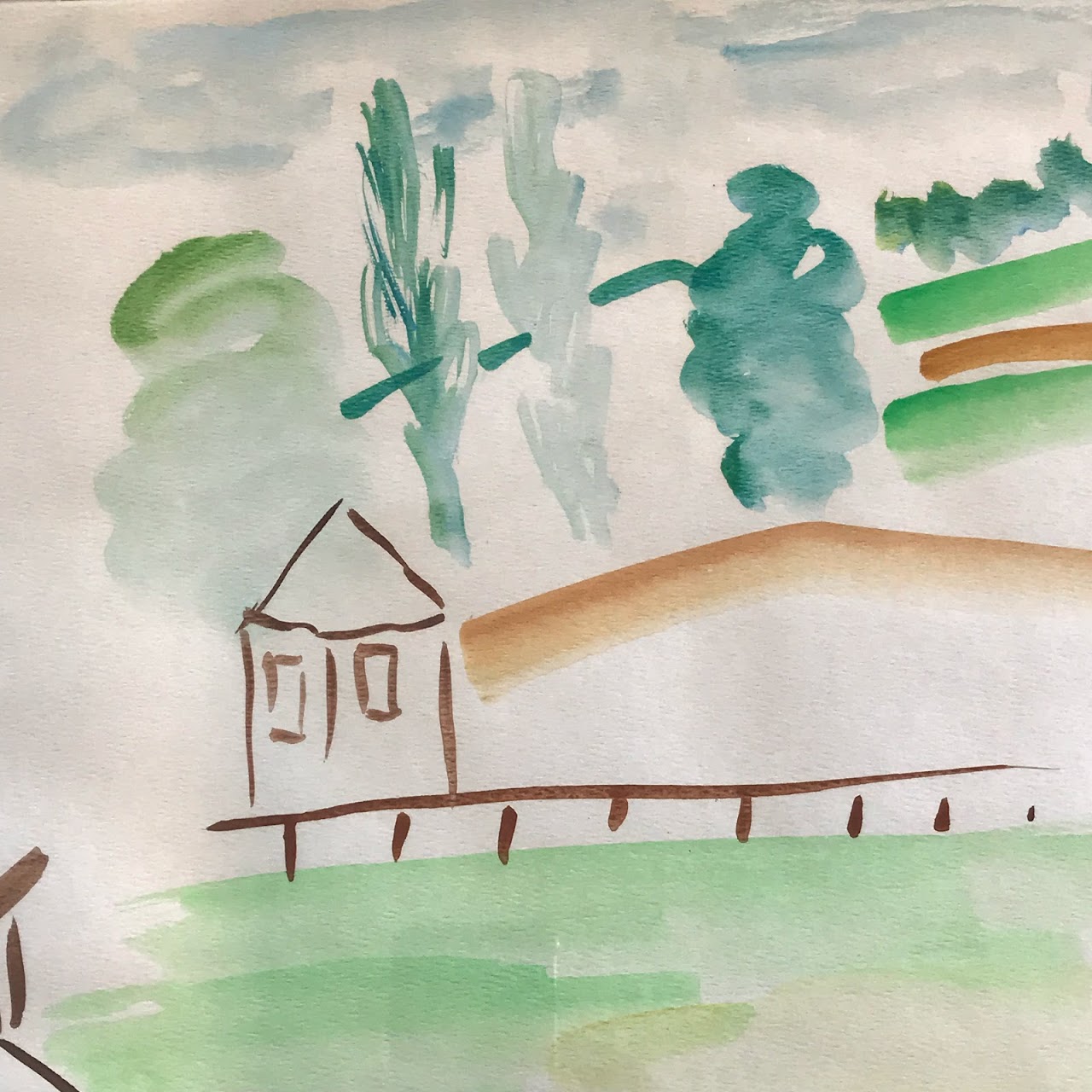 Joan Liebowitz Signed Watercolor