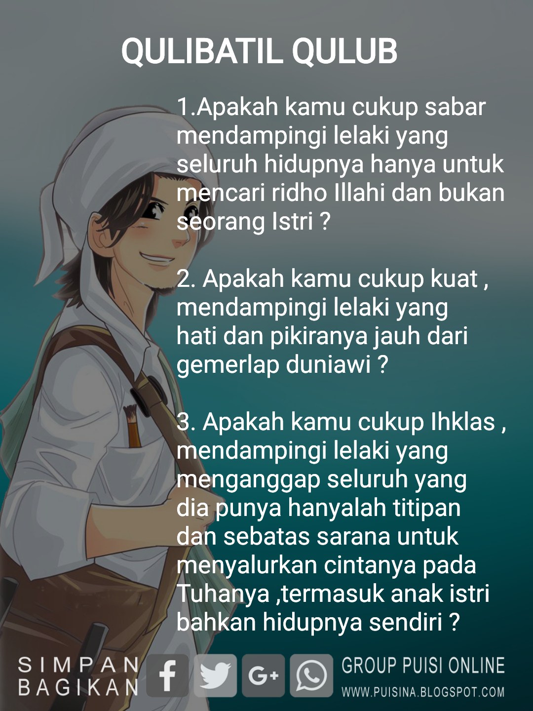 Kumpulan gambar kartun muslimah motivasi PUISINA