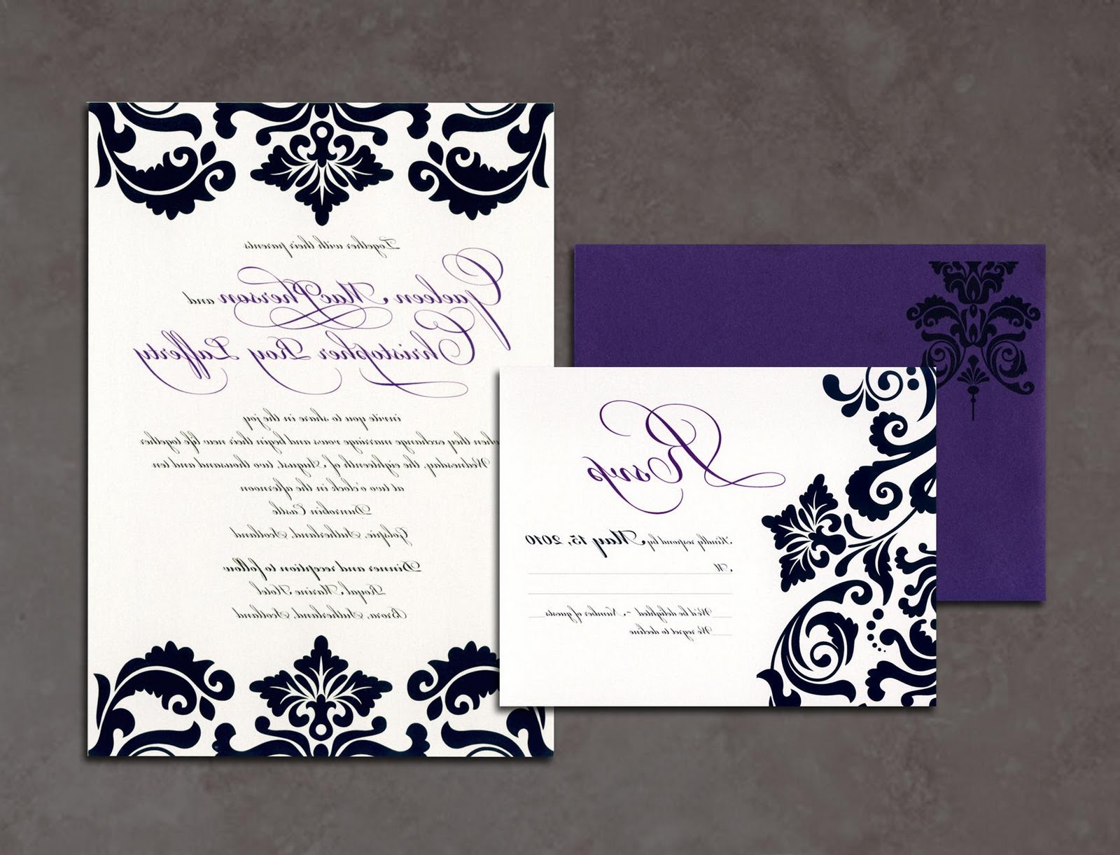 in wedding invitations and