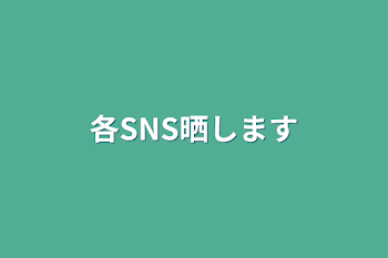 各SNS晒します