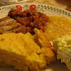 Thumbnail For Well Here's What One Piece Of This Cornbread Looked Like On My Dinner Plate Along With Pot Salad, Creamy Corn, Baked Beans Aldine Hotel Style And Grilled Pork Chop. 9/07/12