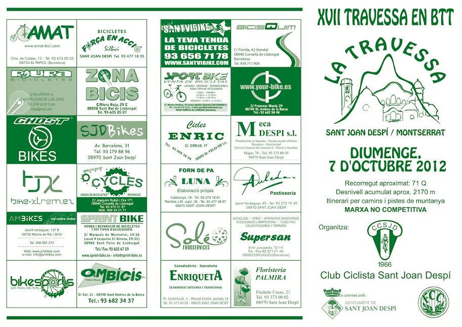 17a Sant Joan Despí - Montserrat - LA TRAVESSA 2012 Triptic%2520Travessa%2520-%25201%25202012