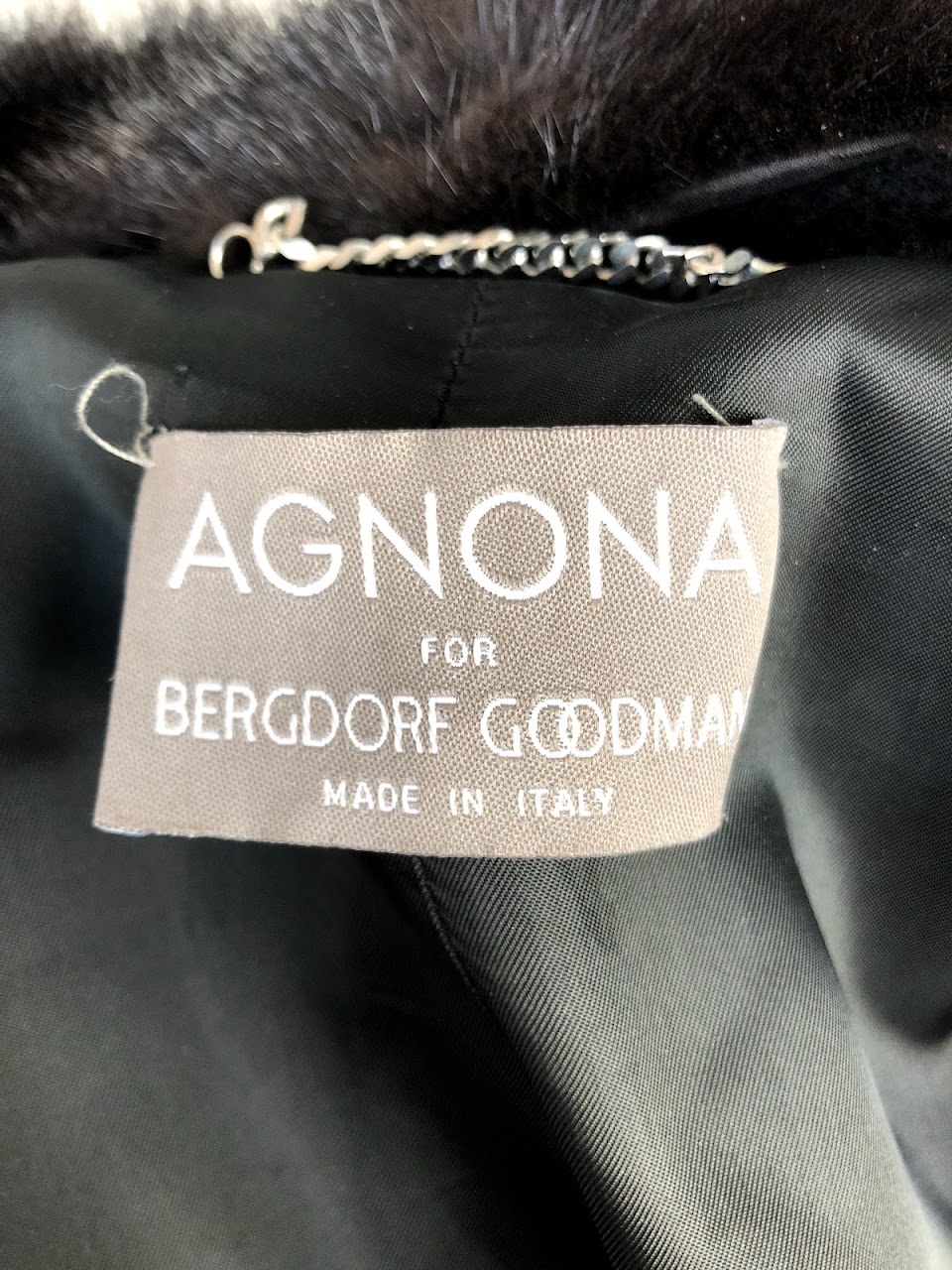 Agnona for Bergdorf Goodman Mink-Trimmed Coat