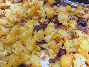 Quinoa with Roasted Cauliflower and Mushrooms Recipe: Roasted Cauliflower and Mushroom