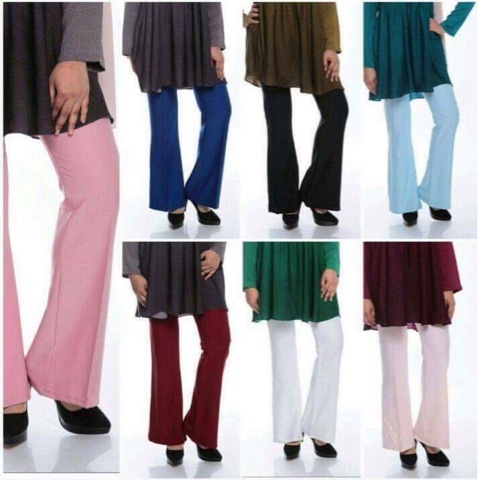 seluar palazzo bootcut