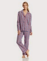 <br />Bottoms Out Women's Ladies Woven Pajama Set