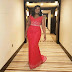 Omotola Jalade Wows In Red Dress To The AFRIMA 2018 Award In Ghana (Pics)