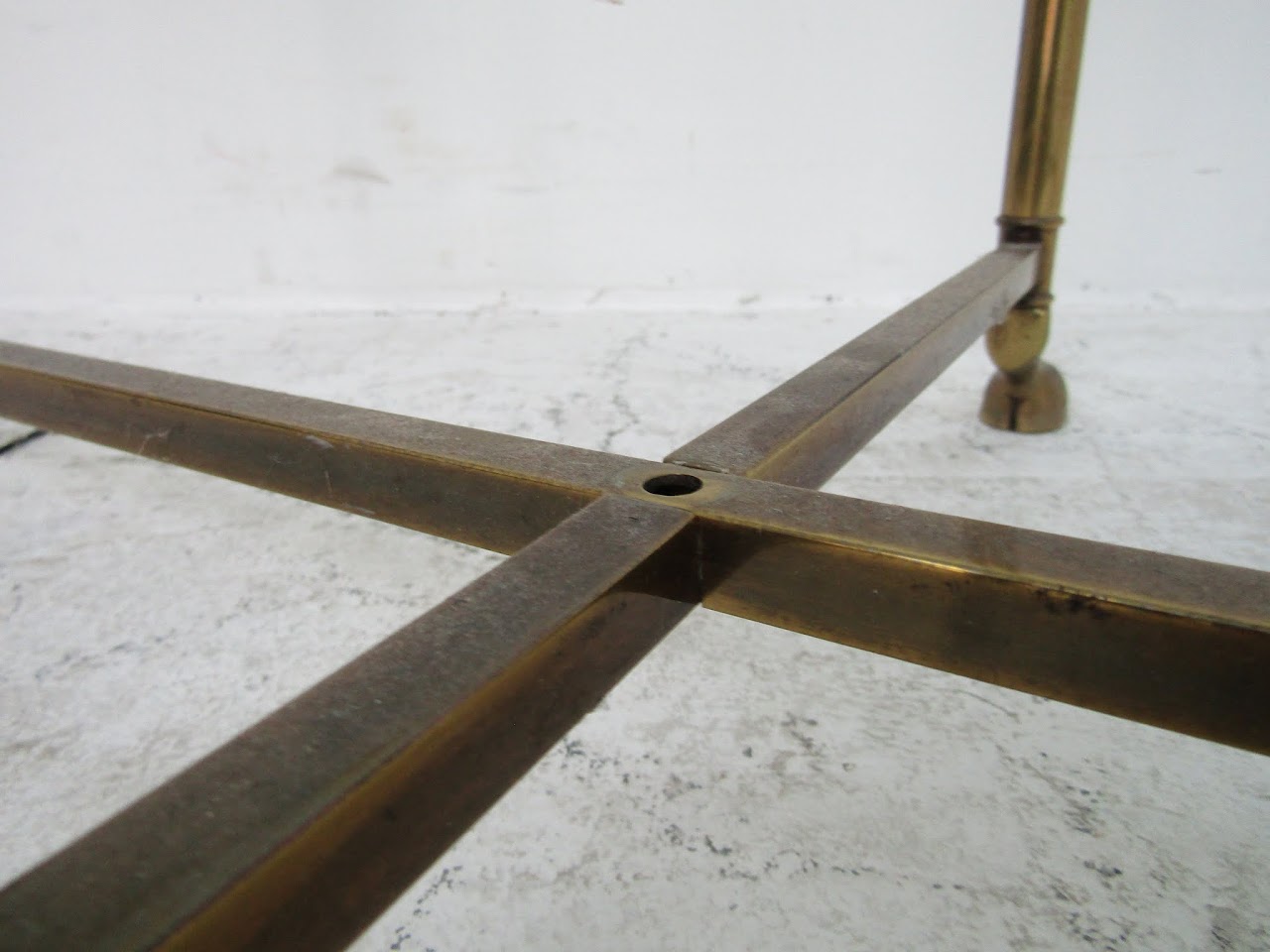 Hoof-Footed Brass Coffee Table