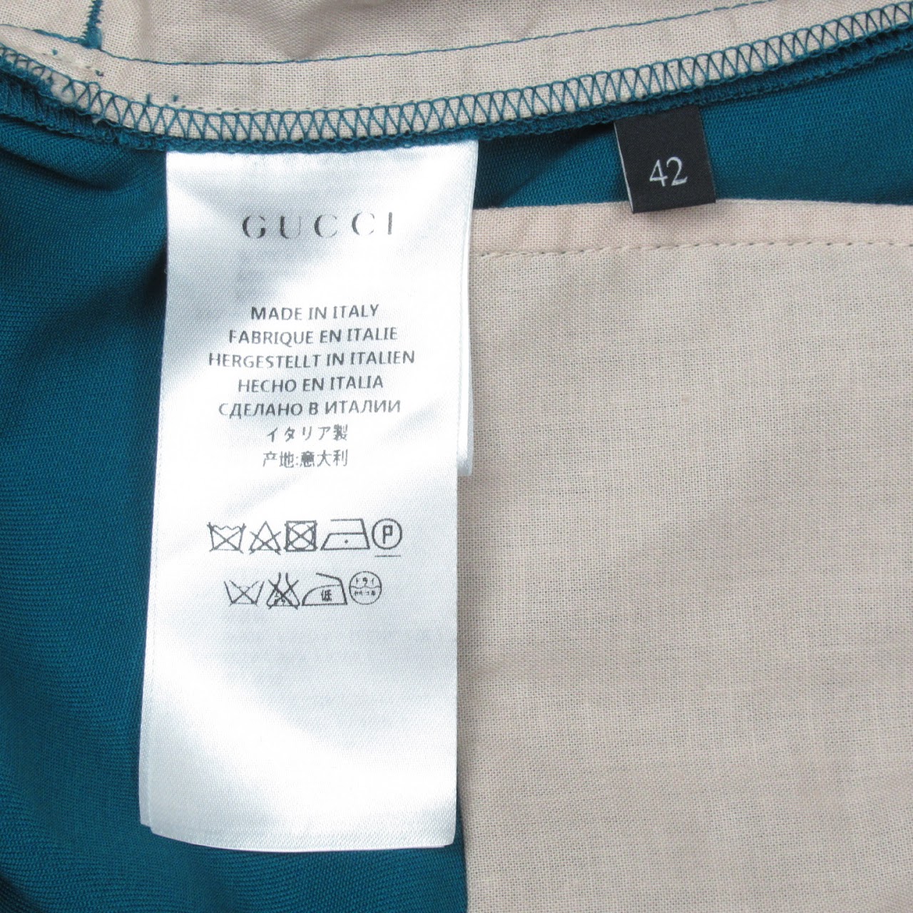 Gucci Teal New Slim Trousers