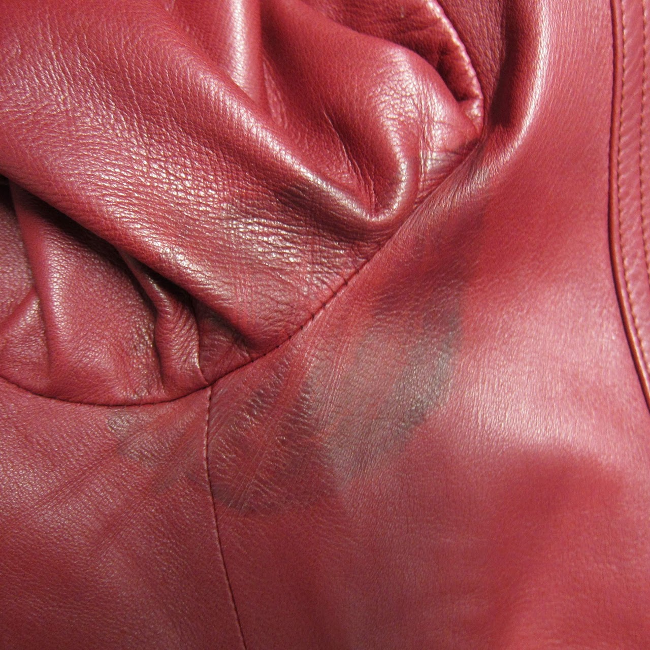 Gucci Red Leather Jacket