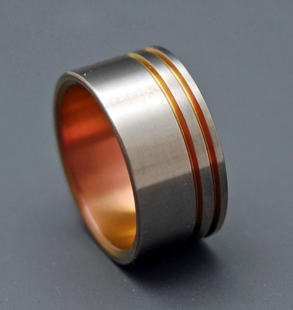 See You at Sunset - Titanium Wedding Bands. From MinterandRichterDes