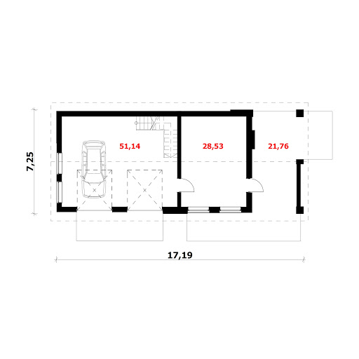 DTD G131D - Rzut parteru