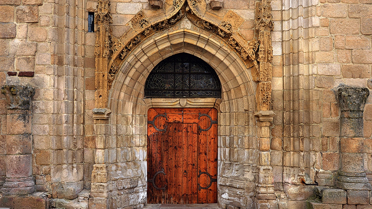 ancient spanish castle wooden door | Monochrome Photography Ideas