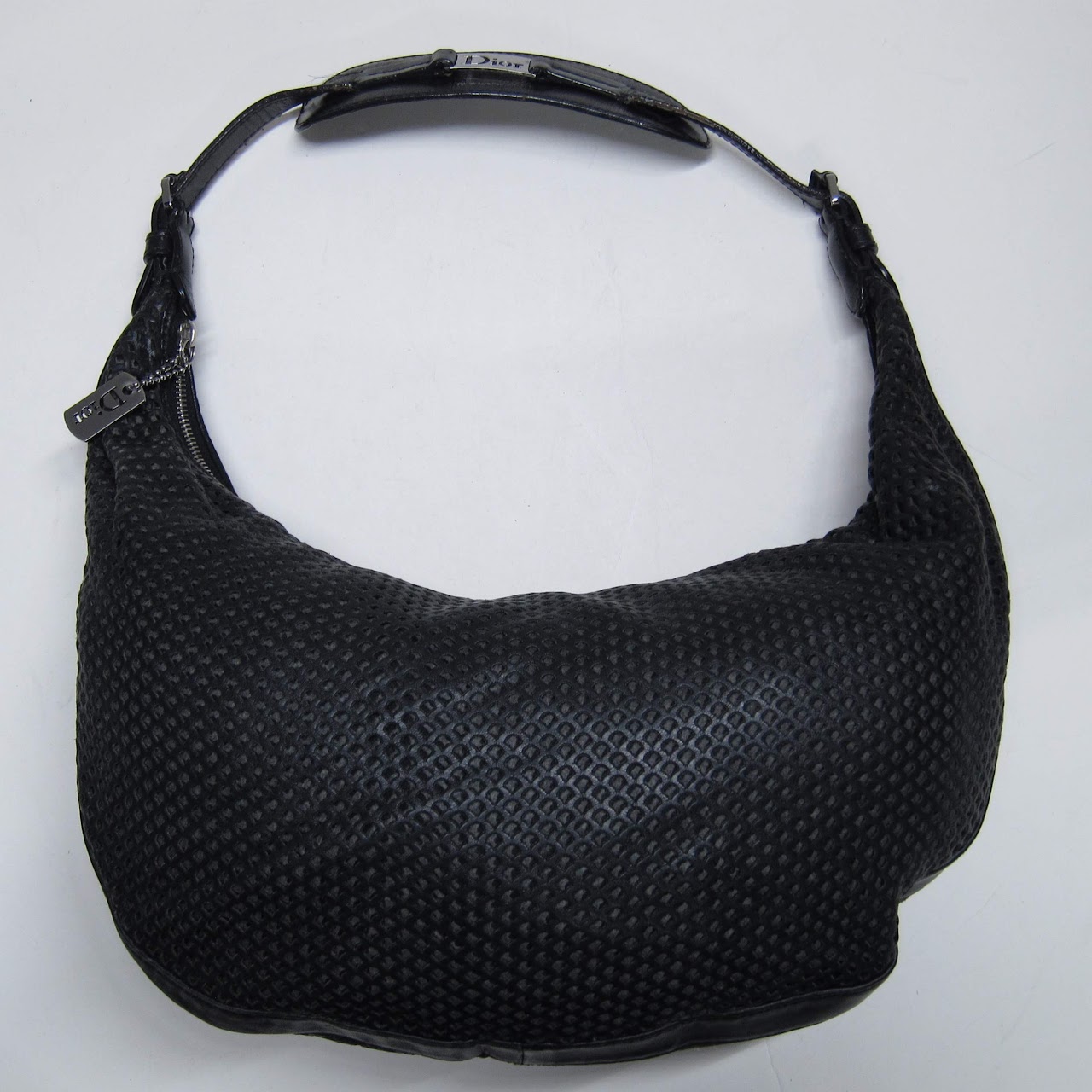 Christian Dior Perforated Leather Shoulder Bag