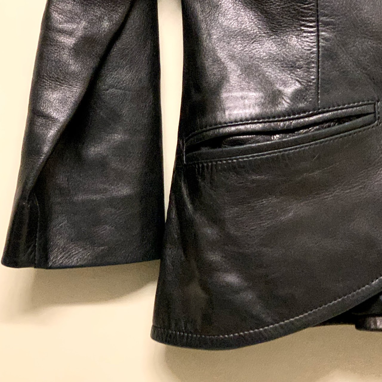 Nina Ricci Vintage Leather Blazer