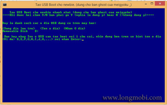 Tao usb ghost don gian