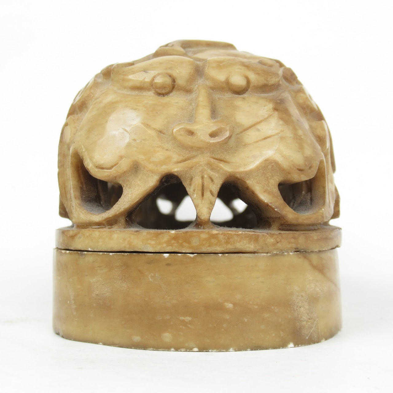 Marble Foo Dog Container