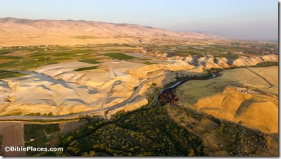 Abel Meholah and Jordan River aerial from northwest, ws052916285