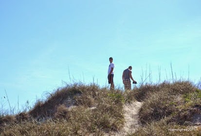 Climbing the dunes