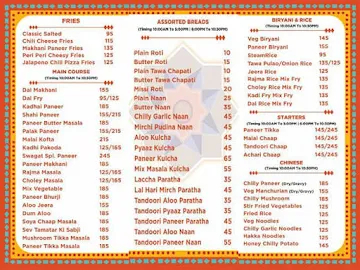 Swagat - Food Pallette of India menu 