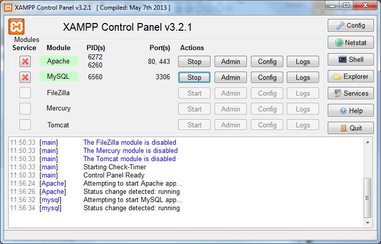 Descarga e instalacin de XAMPP (Apache, PHP, MySQL y phpMyAdmin)