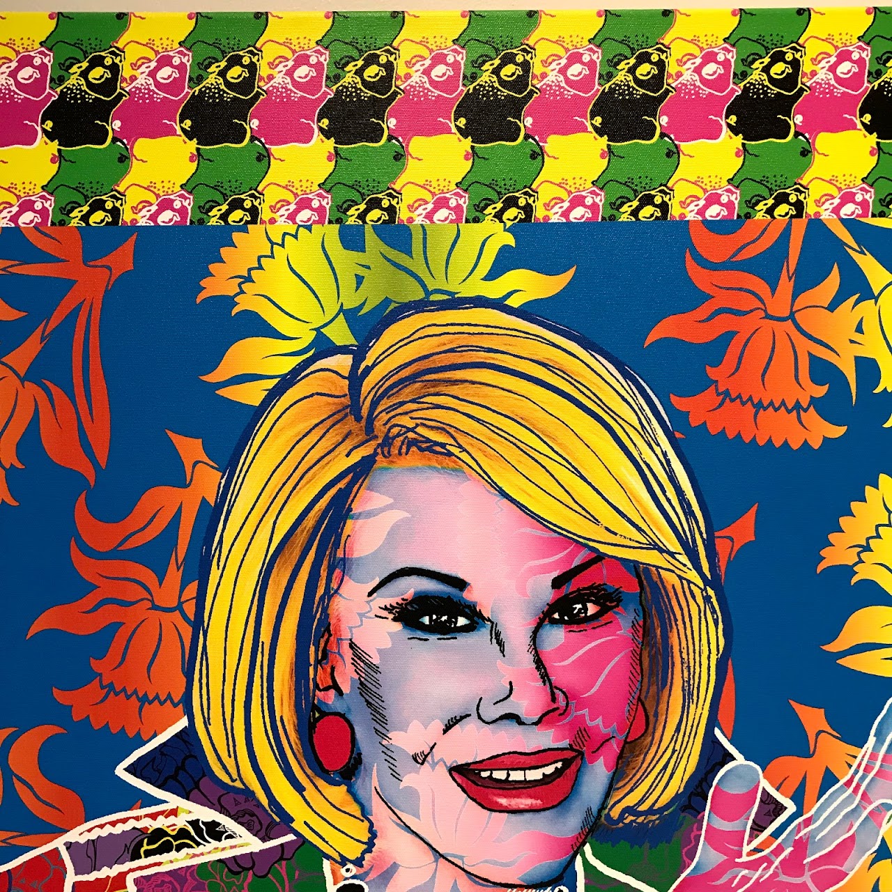 Ben Copperwheat 'Divas: 'Joan Rivers'' Signed Canvas Print