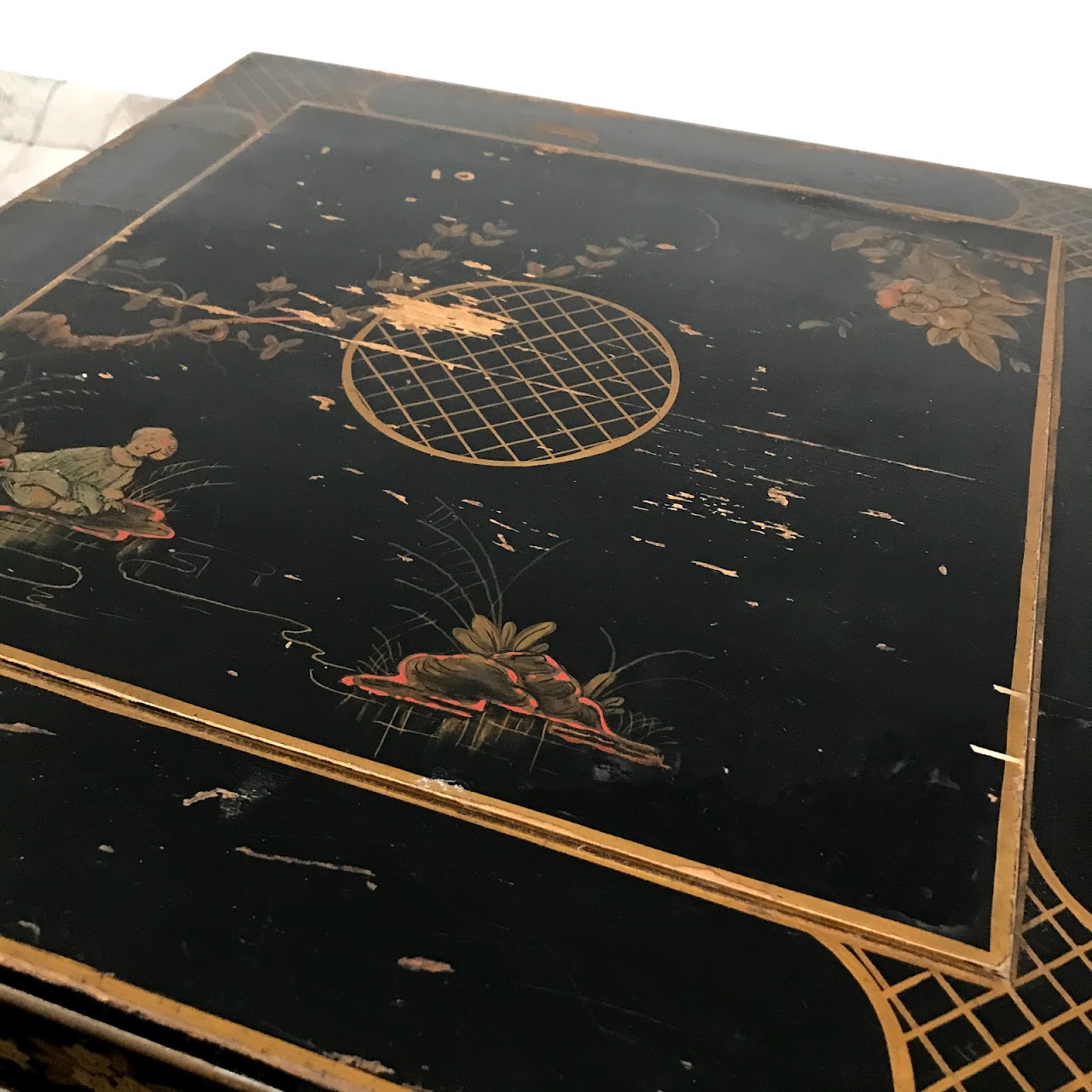 Lacquered Chinese-Style Accent Table