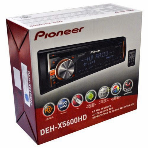  Pioneer DEH-X5600HD CD Receiver with HD Radio, Control for iPod/iPhone, Android, and Pandora