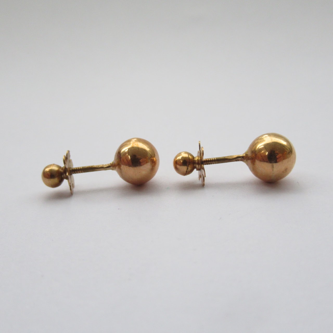 14K Yellow Gold Studs