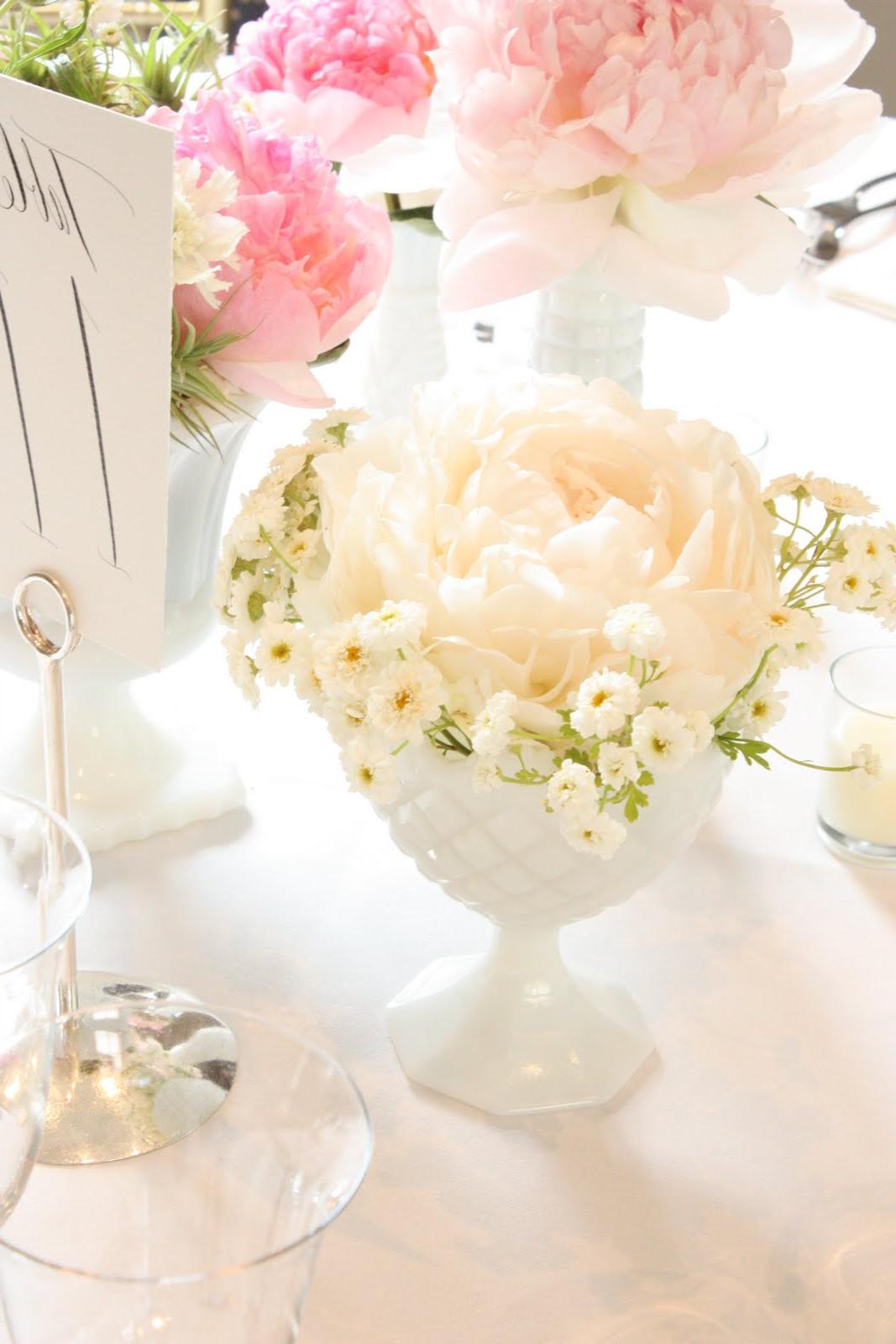 Milk Glass Wedding at