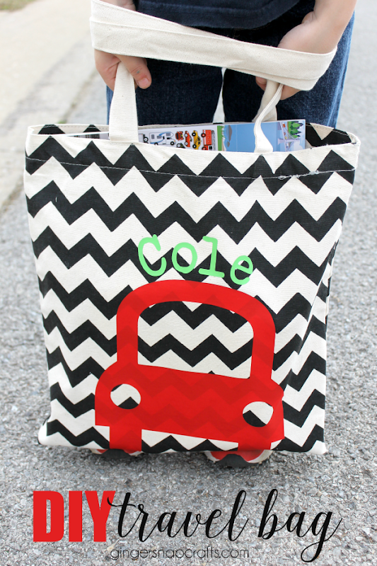 DIY Travel Bag for Kids at GingerSnapCrafts.com