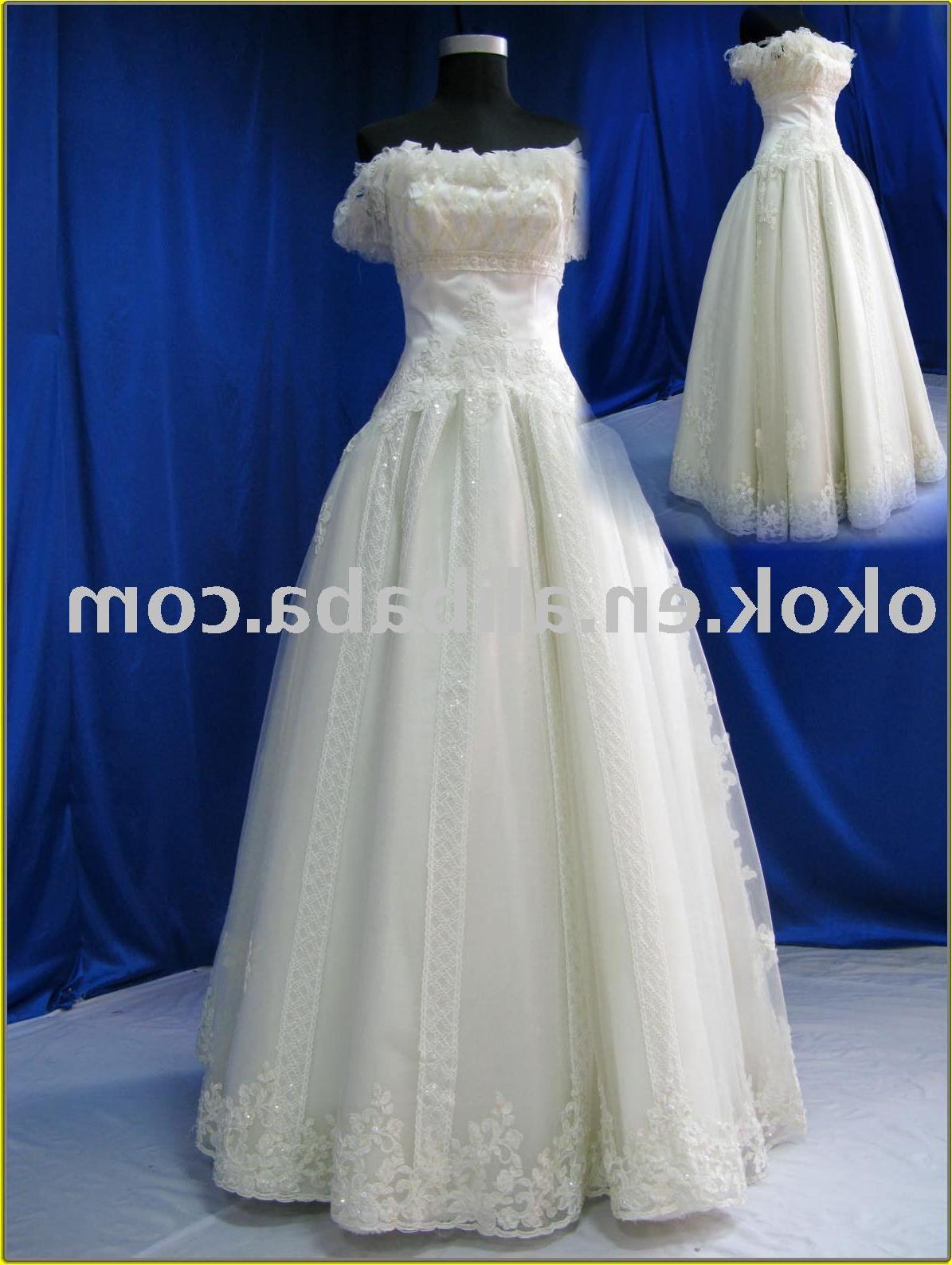 See larger image: VA037 cap sleeve Couture wedding dress