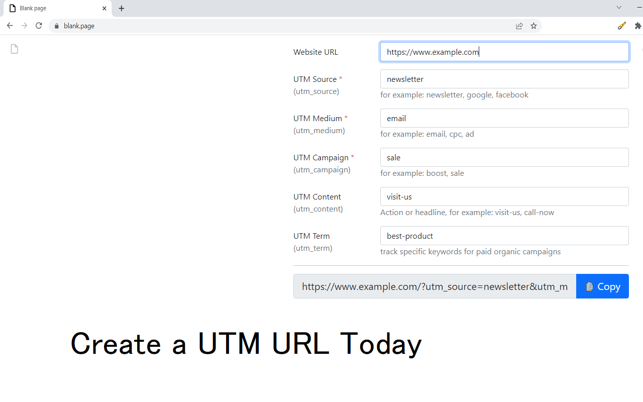 UTM Link Builder Preview image 1