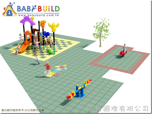 BabyBuild 森林動物主題遊戲樂園