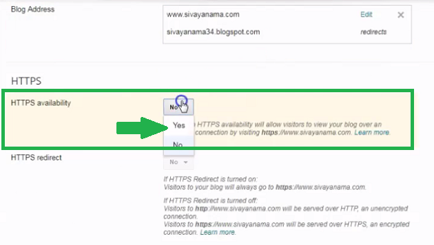 set-https-availability-yes-in-blogger