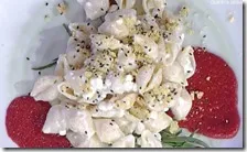 Conchiglie con i fiocchi di latte corbotto