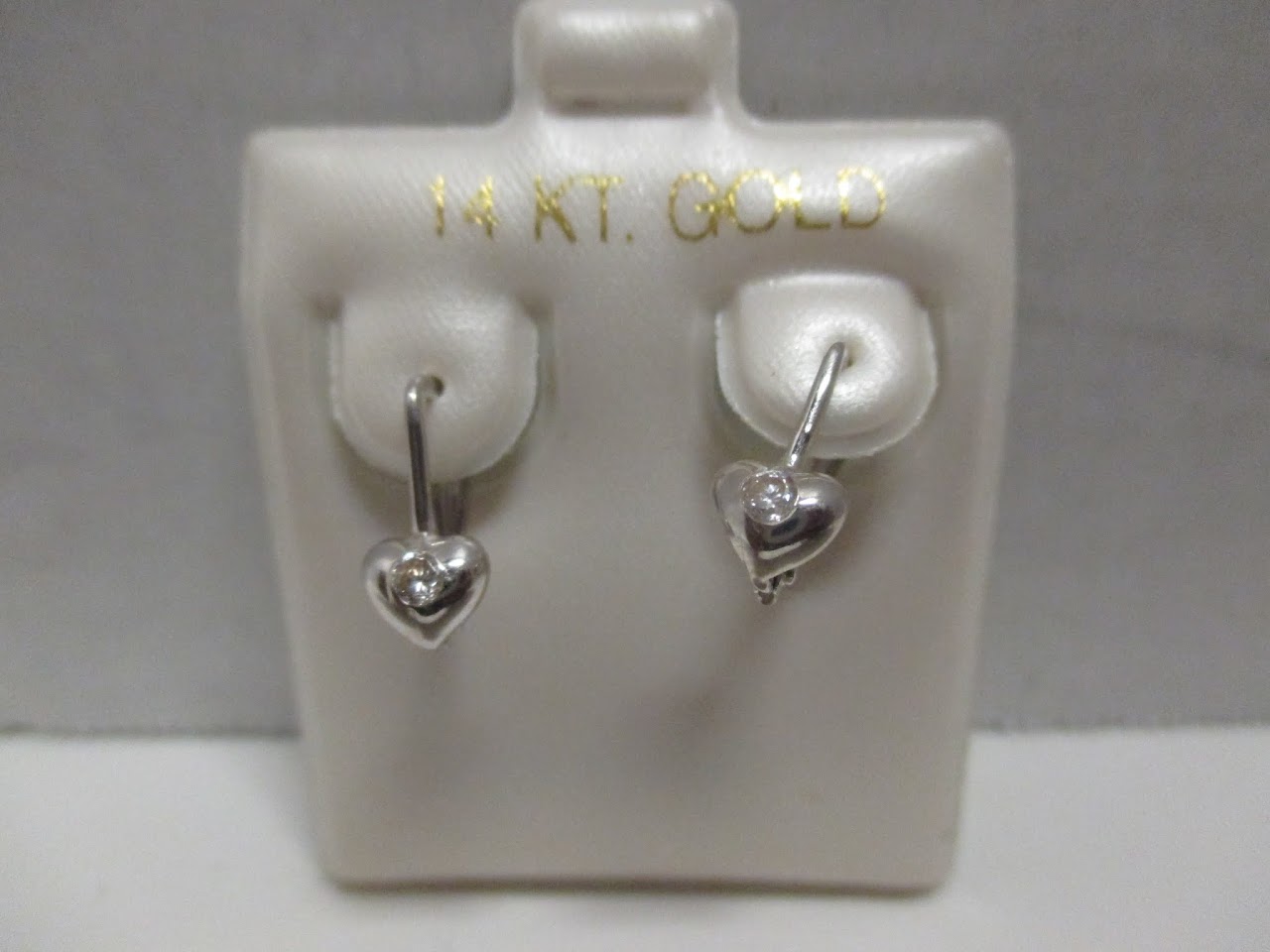 14k White Gold Earrings