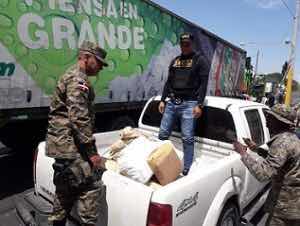 Ejercito RD, ocupa droga era transportada en camión